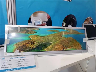 Paparan Monitor Skrin Rentang IPS LCD Jenis Bar 18.6 inci